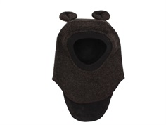 Huttelihut dark brown melange balaclava Ears